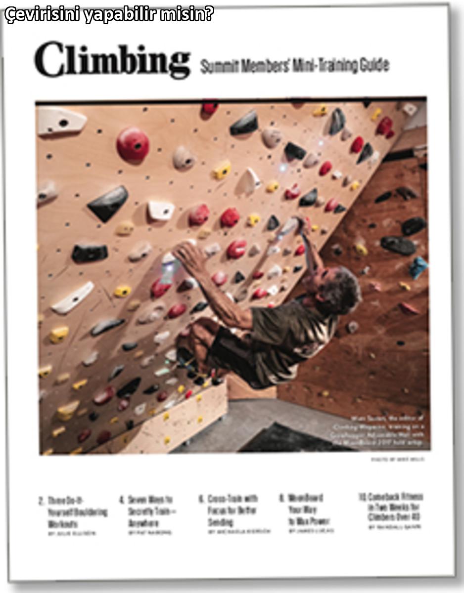Free Downloadable Climbing Training Guide